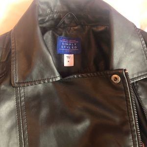 Black leather jacket